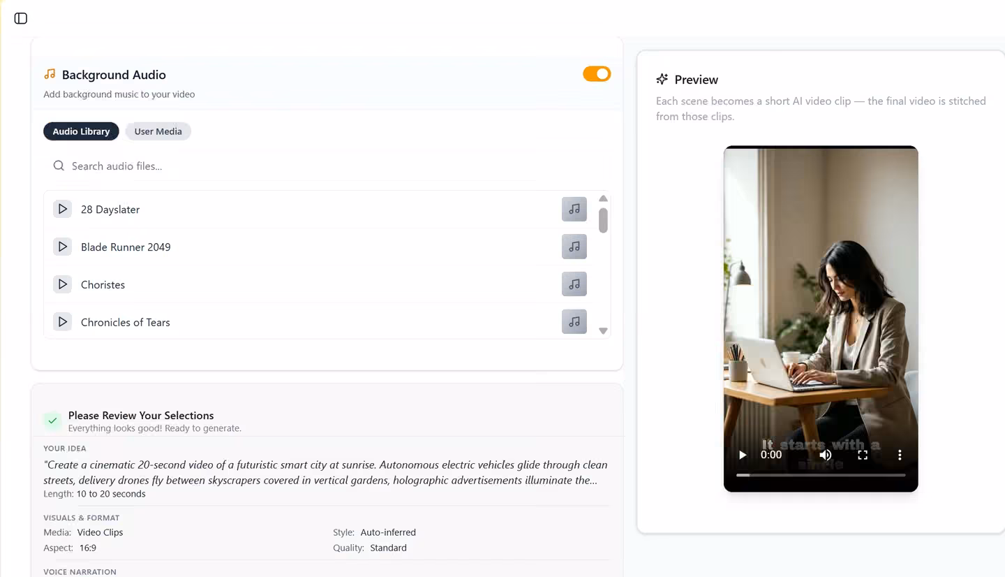Video generation and publishing in Qten AI