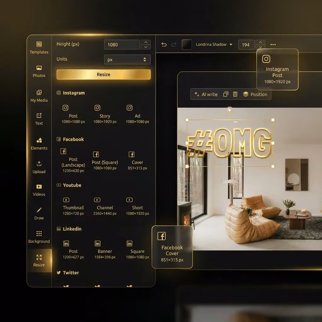Publishing interface in Qten Studio